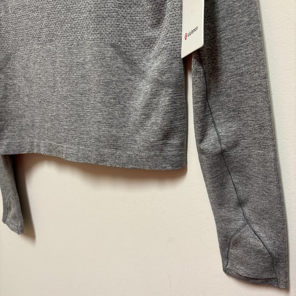 Lululemon Swiftly Tech Long Sleeve Top 2.0 Race Shirt Women's Size 8 Gray NWT - Picture 7 of 12